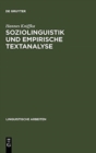 Image for Soziolinguistik und empirische Textanalyse