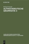 Image for Althochdeutsche Grammatik II