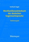 Image for Wortfamilienwoerterbuch Der Deutschen Gegenwartssprache