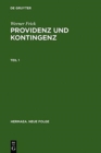 Image for Providenz Und Kontingenz