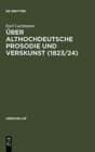 Image for Uber althochdeutsche Prosodie und Verskunst (1823/24)