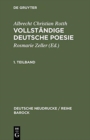 Image for Vollstandige Deutsche Poesie