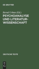 Image for Psychoanalyse und Literaturwissenschaft