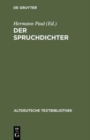 Image for Gedichte : Teil 1: Der Spruchdichter