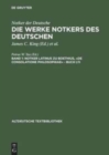 Image for Notker latinus zu Boethius, De consolatione Philosophiae - Buch I/II
