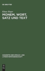 Image for Monem, Wort, Satz und Text