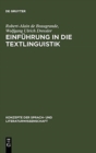 Image for Einfuhrung in Die Textlinguistik