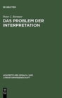 Image for Das Problem der Interpretation