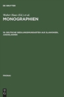 Image for Monographien, 19, Deutsche Siedlungsmundarten aus Slawonien, Jugoslawien