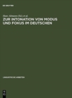 Image for Zur Intonation von Modus und Fokus im Deutschen