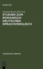 Image for Studien Zum Romanisch-Deutschen Sprachvergleich