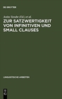 Image for Zur Satzwertigkeit Von Infinitiven Und Small Clauses