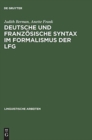 Image for Deutsche Und Franzosische Syntax Im Formalismus Der Lfg