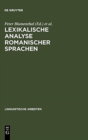 Image for Lexikalische Analyse romanischer Sprachen