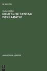 Image for Deutsche Syntax Deklarativ : Head-Driven Phrase Structure Grammar Fur Das Deutsche