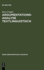 Image for Argumentationsanalyse textlinguistisch