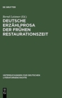 Image for Deutsche Erzahlprosa der fruhen Restaurationszeit