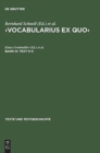 Image for >Vocabularius Ex quo