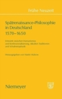 Image for Sp?trenaissance-Philosophie in Deutschland 1570-1650
