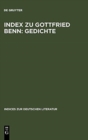 Image for Index Zu Gottfried Benn: Gedichte