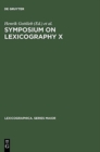 Image for Symposium on Lexicography X