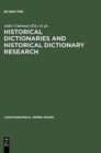 Image for Historical Dictionaries and Historical Dictionary Research