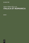 Image for Italica Et Romanica