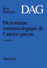 Image for Dictionnaire onomasiologique de lancien gascon (DAG) Dictionnaire onomasiologique de l&#39;ancien gascon (DAG)