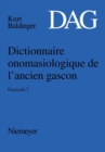 Image for Dictionnaire onomasiologique de lancien gascon (DAG) Dictionnaire onomasiologique de l&#39;ancien gascon (DAG)