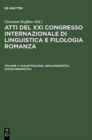 Image for Dialettologia, Geolinguistica, Sociolinguistica