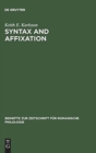 Image for Syntax and affixation