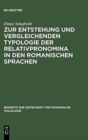 Image for Zur Entstehung Und Vergleichenden Typologie Der Relativpronomina in Den Romanischen Sprachen