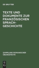 Image for Texte Und Dokumente Zur Franzosischen Sprachgeschichte : 16. Jahrhundert