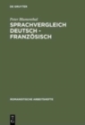 Image for Sprachvergleich Deutsch - Franz?sisch