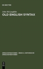 Image for Old English Syntax