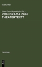 Image for Vom Drama Zum Theatertext?