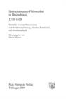 Image for Spatrenaissance-Philosophie in Deutschland 1570-1650: Entwurfe zwischen Humanismus und Konfessionalisierung, okkulten Traditionen und Schulmetaphysik