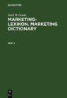 Image for Marketing-Lexikon. Marketing Dictionary