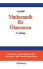 Image for Mathematik F?r ?konomen