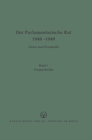 Image for Der Parlamentarische Rat 1948-1949, BAND 1, Vorgeschichte