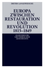 Image for Europa zwischen Restauration und Revolution 1815-1849