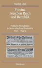 Image for Provinz zwischen Reich und Republik
