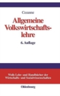 Image for Allgemeine Volkswirtschaftslehre