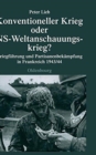 Image for Konventioneller Krieg Oder NS-Weltanschauungskrieg?