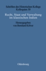 Image for Recht, Staat und Verwaltung im klassischen Indien / The State, the Law, and Administration in Classical India : 30