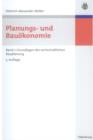 Image for Planungs- und Bauokonomie: Band 1: Grundlagen der wirtschaftlichen Bauplanung