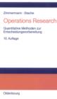Image for Operations Research: Quantitative Methoden zur Entscheidungsvorbereitung