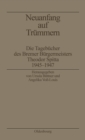 Image for Neuanfang auf Trummern: Die Tagebucher des Bremer Burgermeisters Theodor Spitta 1945-1947