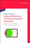 Image for Cultural Differences in Human-Computer Interaction: Towards Culturally Adaptive Human-Machine Interaction
