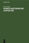 Image for Kunst-historische Aufsatze